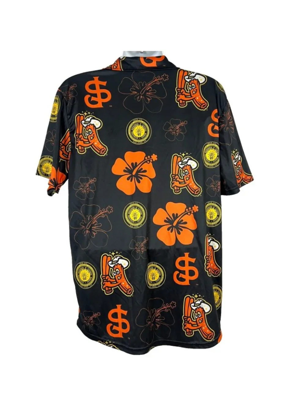 San Jose Giants Churros IBEW SGA Mens Camp Shirt size Large 44x30 MiLB Baseball